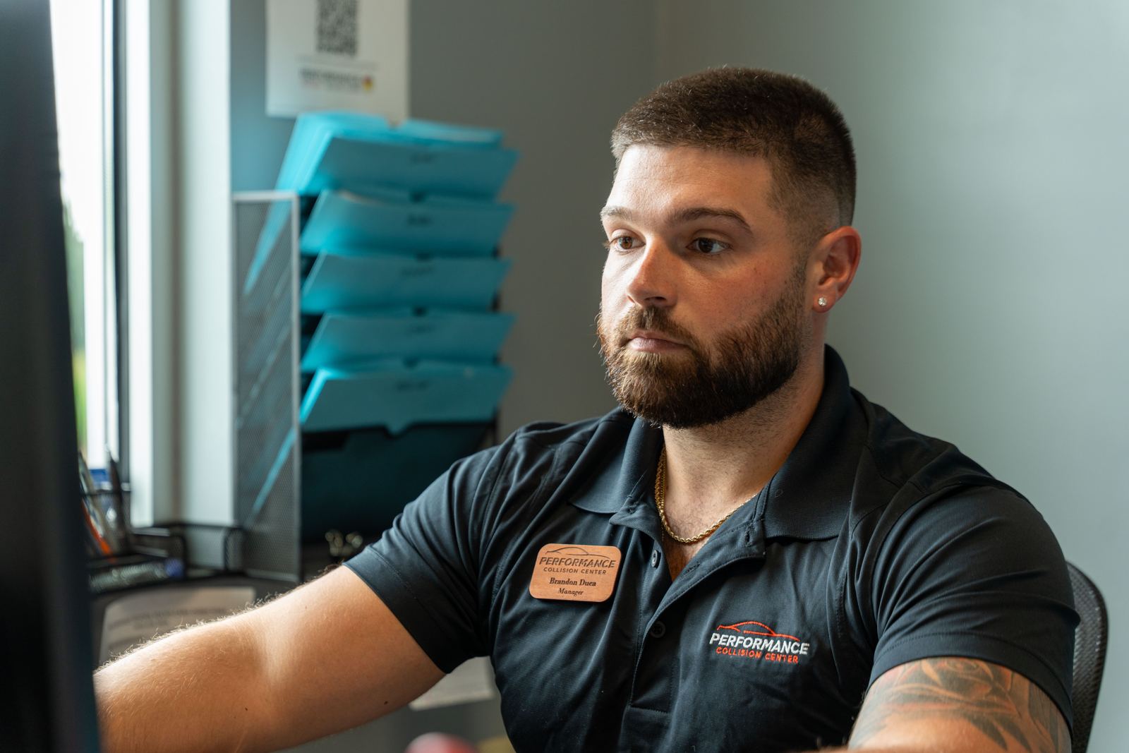 Brandon Duca, Body Shop Manager
